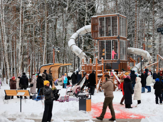 Заброшенную территорию в Юбилейном превратили в современный парк отдыха