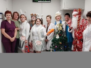 Деды Морозы поздравили медиков и пациентов Каширской больницы