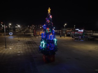 В Орехово-Зуеве украсили елку на берегу Клязьмы