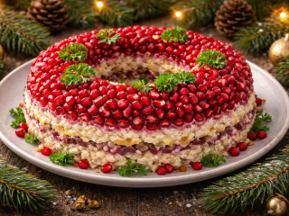 Подмосковные домохозяйки меняют новогодние привычки: яркий «Гранатовый браслет» выходит на первый план