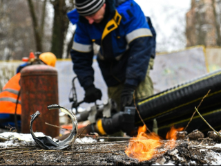 В Химках шесть бригад «ТСК Мосэнерго» ремонтируют теплосети 23 декабря