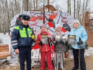 Каширская Госавтоинспекция учила гостей парка «Безопасной зиме»