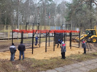 На месте старого протвинского рукохода строят современную спортивную площадку