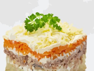 Новогодняя классика: сколько в Подмосковье стоит порция любимого советского салата «Мимоза» в этом году