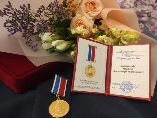 Актрису театра «Город» наградили медалью Александра Твардовского