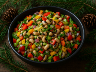 Денежный салат с фасолью «Черный глаз»: простой рецепт достатка и удачи на Новый год