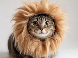 Мини-лев в квартире: на маркетплейсах нашли роскошную гриву для котов
