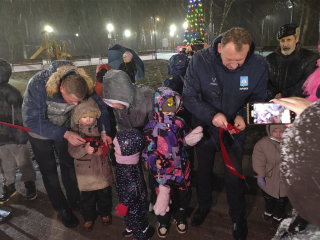 Обновленный сквер с большим спортивным полем открыли в поселке ЗСМ в Зарайске