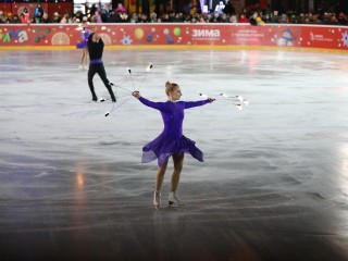 Огни засияли: где прошло первое ледовое представление в Долгопрудном