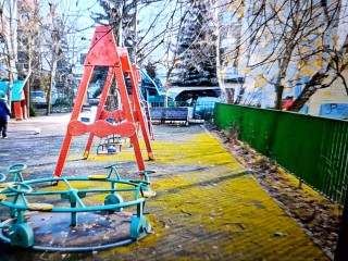 Коммунальщики Одинцова объявили войну мху, заполонившему детские площадки