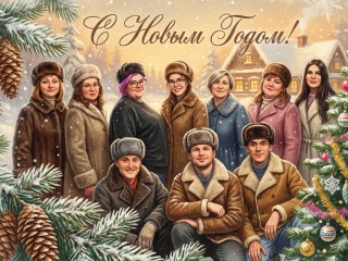 Сделано в нейросети: егорьевский ДК создал новогодние открытки в советском стиле