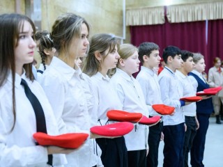 Торжественная клятва: школьники Лыткарина вступили в ряды юнармейцев