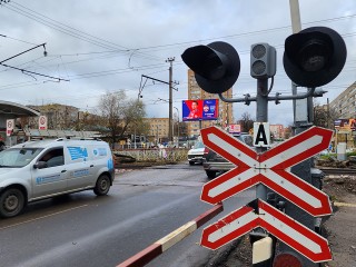 Реверсивное движение организуют на ж/д переезде в Пушкинском округе на время ремонта