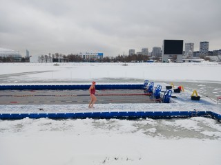 Моржи из Лыткарина выступили в эстафете и заняли призовое место