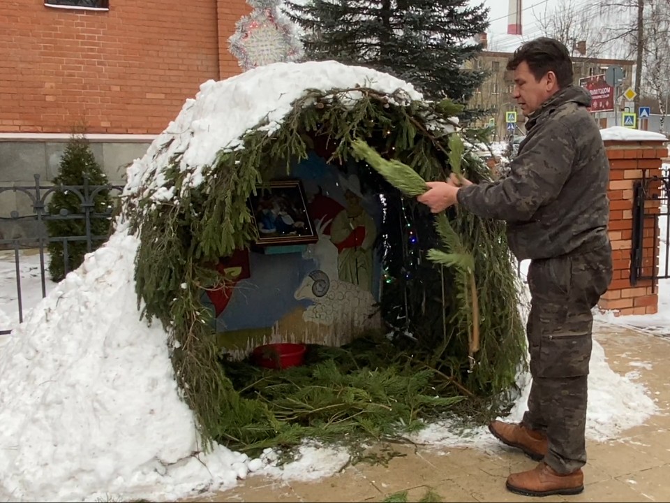Рождественские ясли установлены в храме покровителей РВСН во Власихе