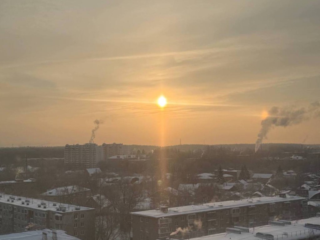 Крестное знамение появилось в небе над Ногинском