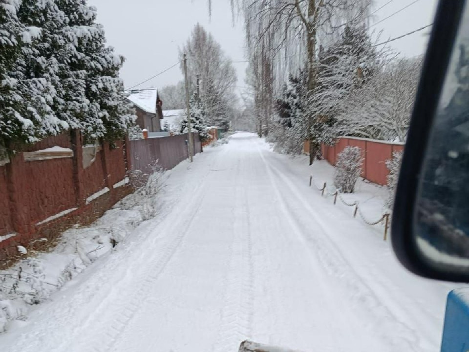 Дороги Кушелова расчищены от снега и наледи