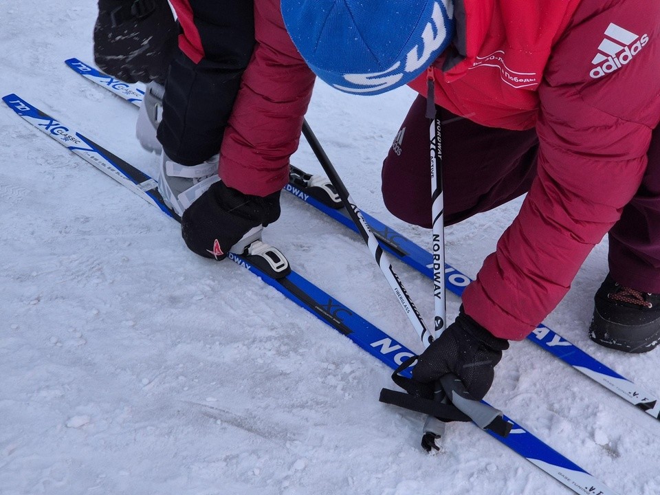 Жители Орехово-Зуева научились основам биатлона и лыжных гонок в Парке Победы