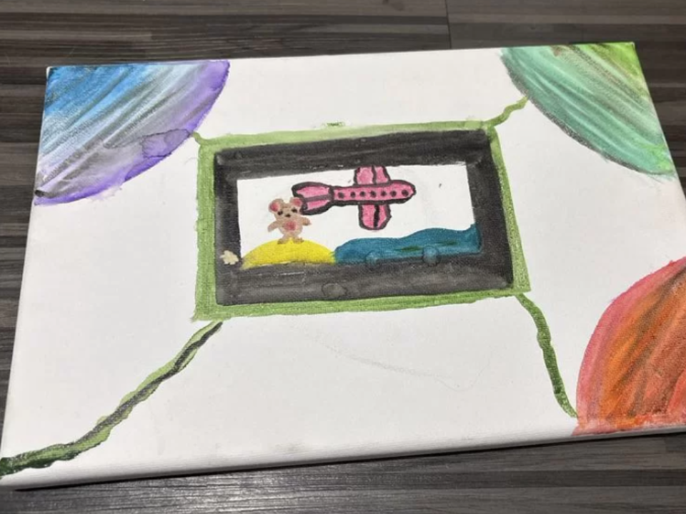 Самолет, медведь и ₽9 млн: волоколамская мама продает рисунок сына по цене квартиры