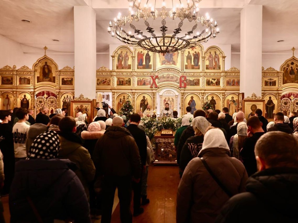 В Павловском Посаде прошла праздничная служба на Рождество