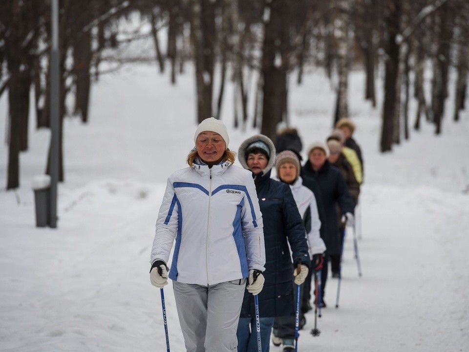 Мастер-класс по скандинавской ходьбе дадут 13 января на «Бронницком лугу»