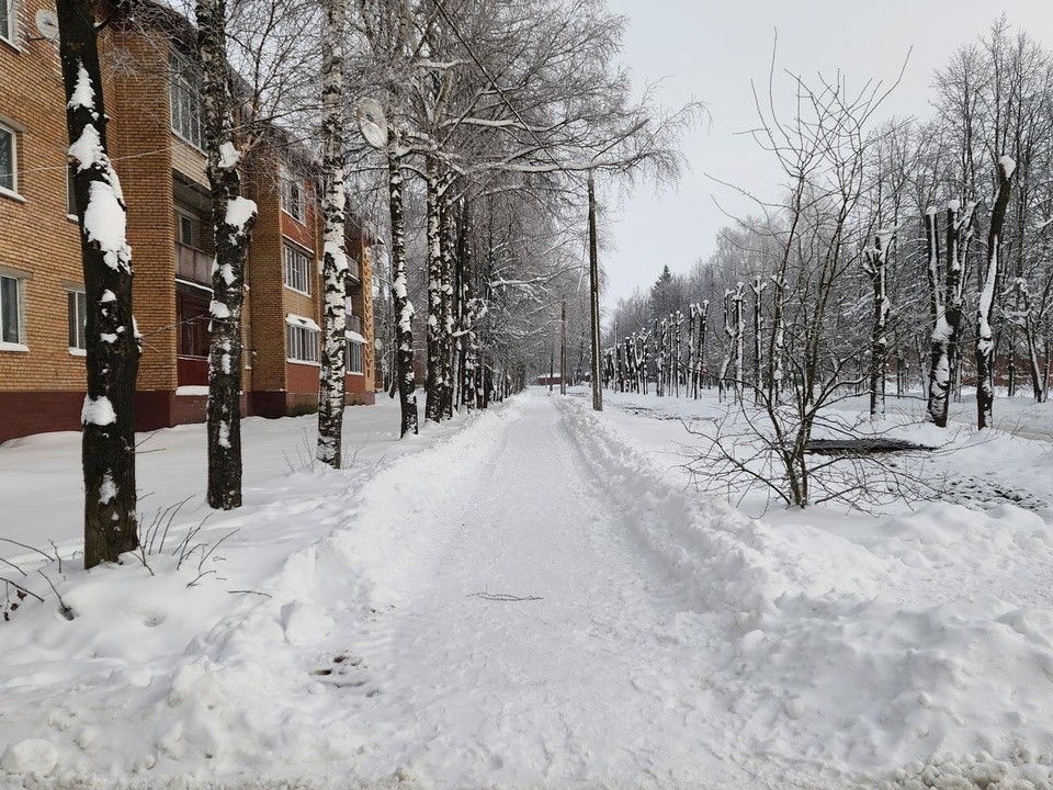 Список адресов в Клину, где уберут снег 14 января