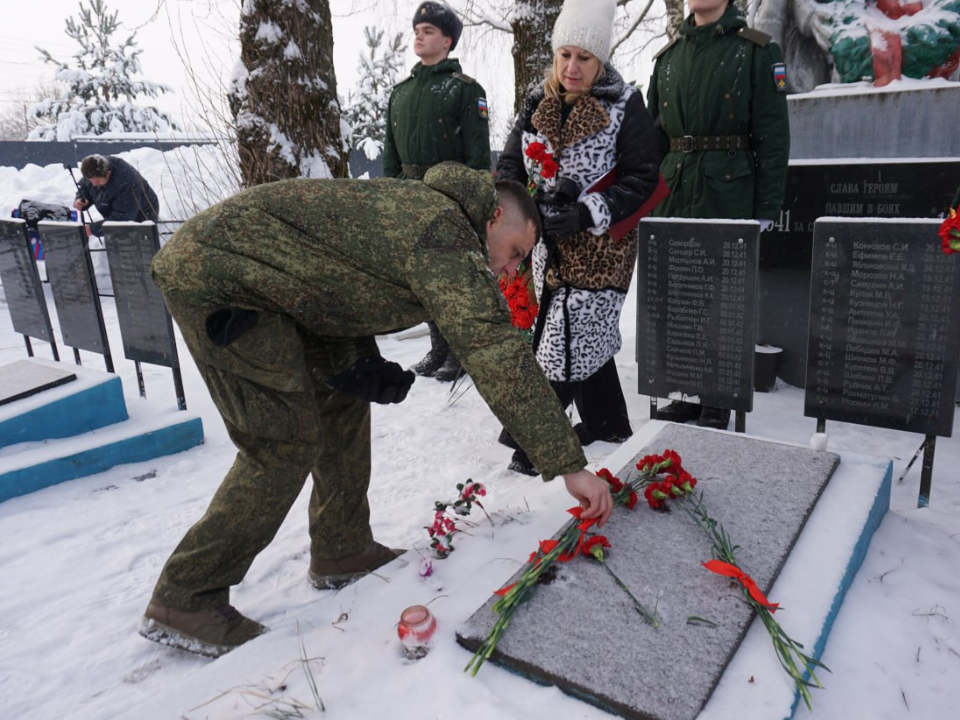 В Нестерове отметили годовщину освобождения поселка от немецких оккупантов