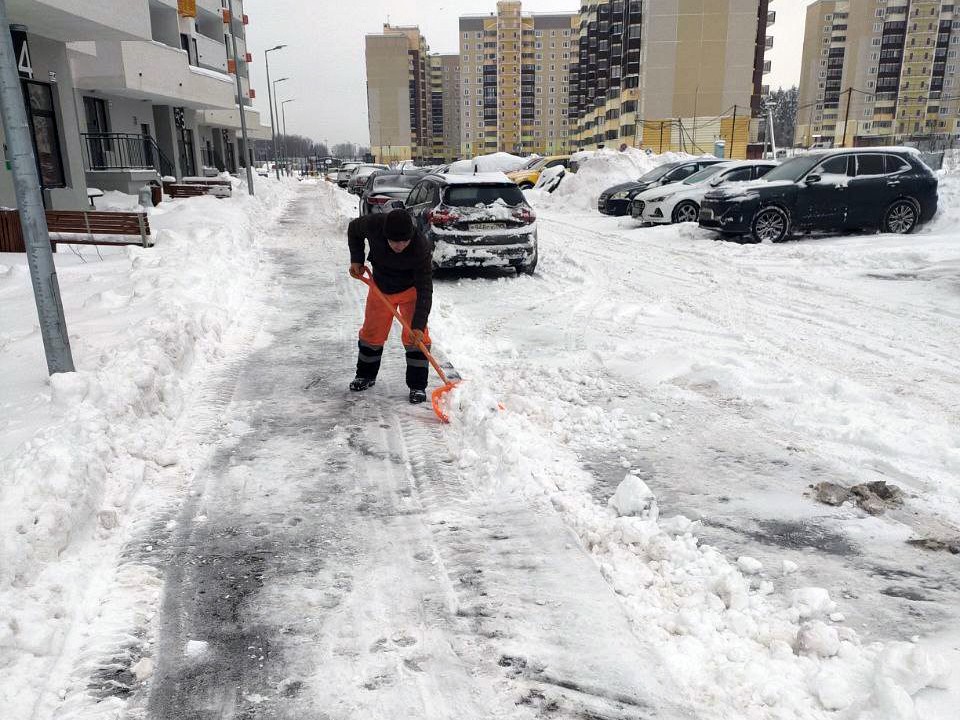 Дворы в Малых Вяземах расчистили после «снежного бунта» жильцов