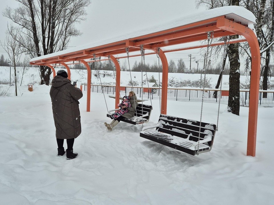 Сквер «Заводской» становится местом притяжения жителей Ликино-Дулева