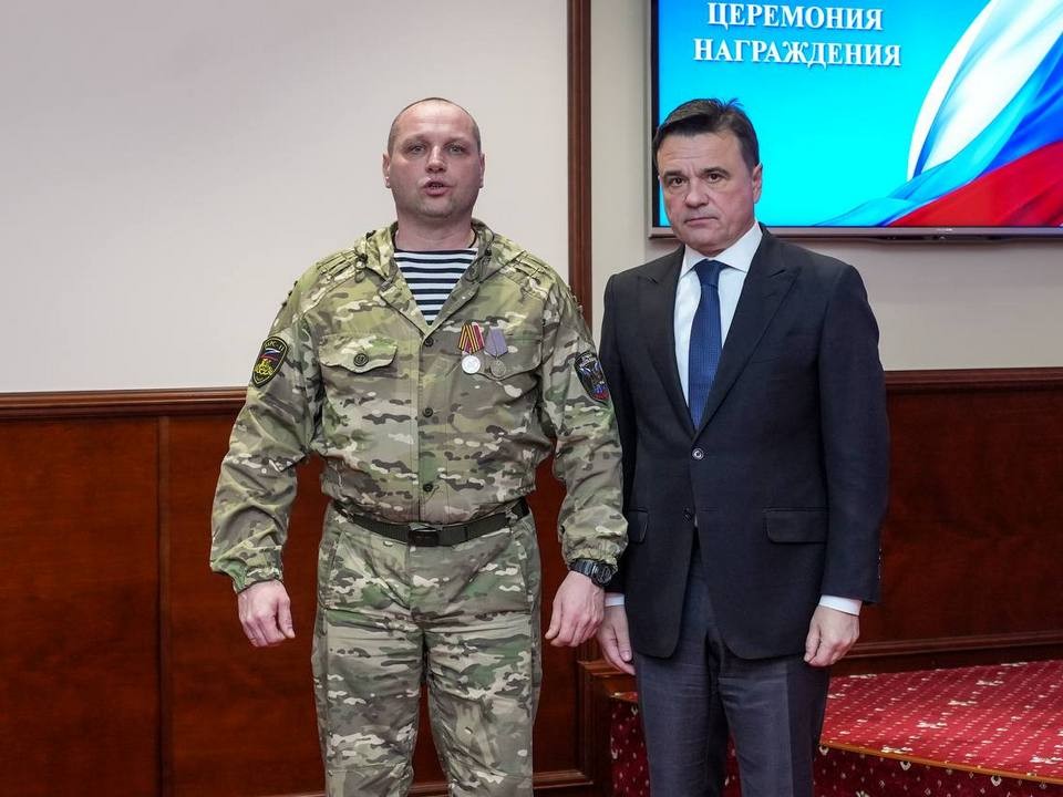 Два года на передовой: бойца из Мытищ наградили медалью «За храбрость»
