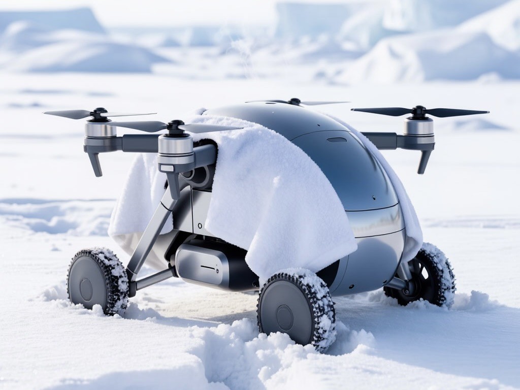 Испытание холодом: как застрявший в сугробе робот-курьер нашел сразу двух спасителей