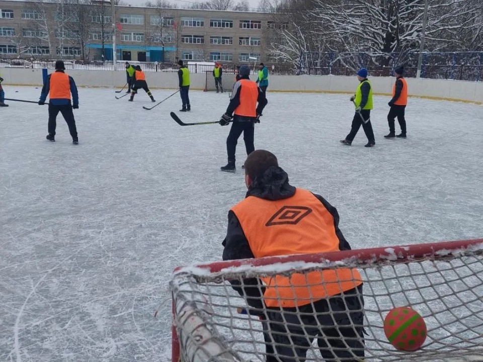 Команда поселка Елизаветино выиграла зимний турнир по хоккею в валенках