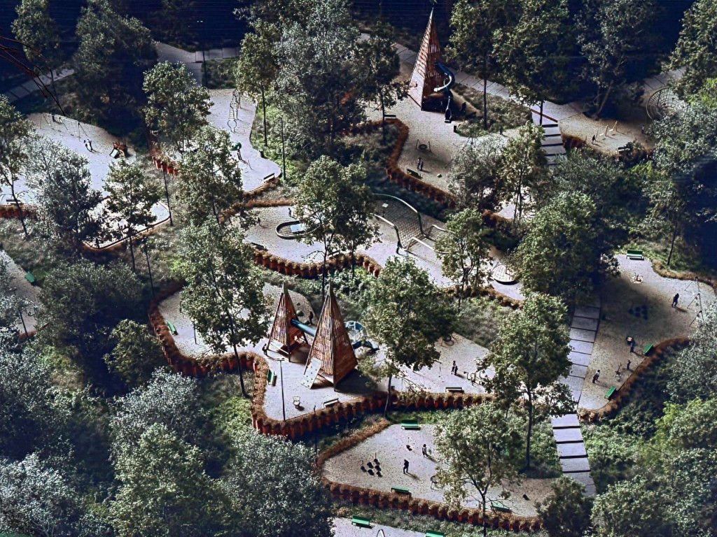 В Подушкинском лесу началась реконструкция нового парка за ₽1,4 млрд