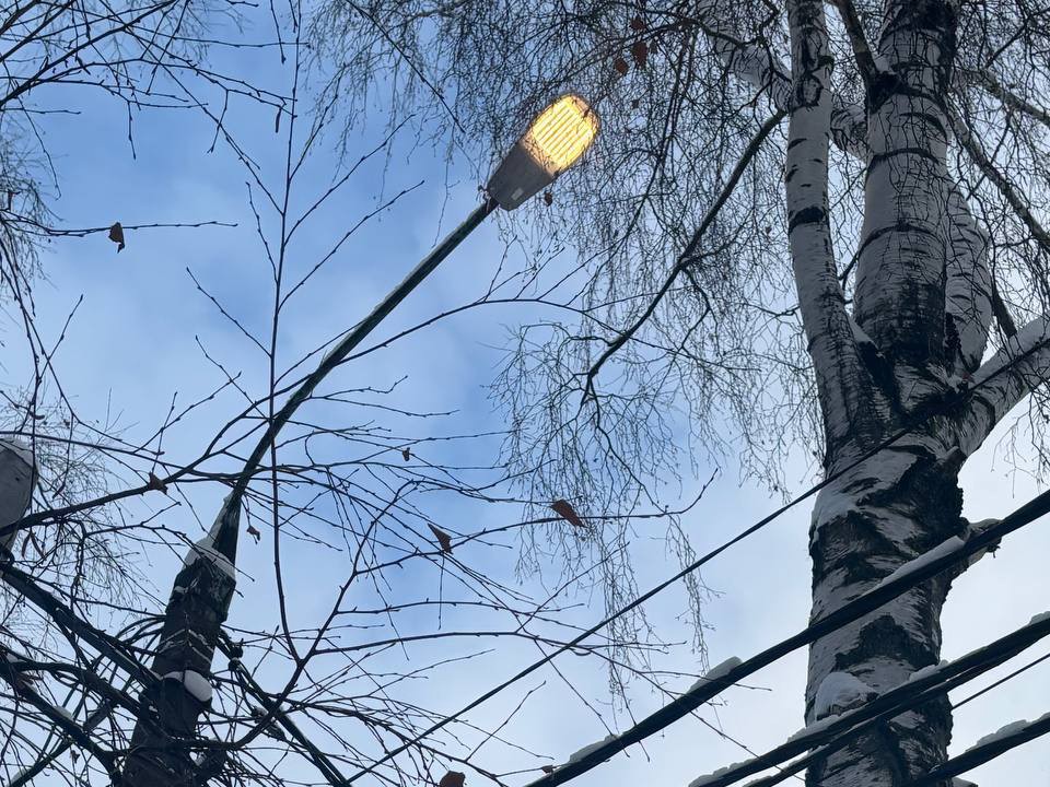 Уличное освещение восстановили в Краснознаменском после обращения жителей