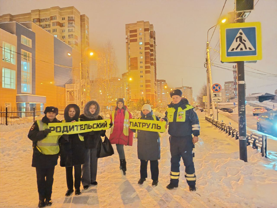 В Домодедове прошли дежурства «Родительского патруля» у пешеходных переходов