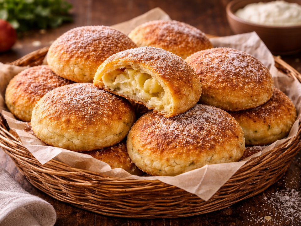 Быстрые творожно-яблочные булочки: гора ароматной выпечки всего за 20 минут