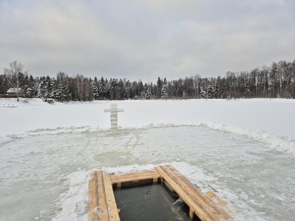 В Малой Дубне оборудовали место для крещенских купаний
