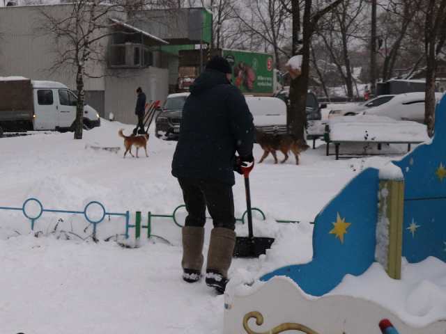 Ружане пришли на помощь коммунальщикам в борьбе со снегом