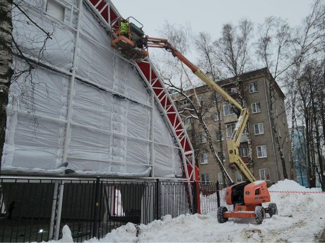 Единственный в России: в Люберцах на базе гимназии №4 строят уникальный гимнастический зал
