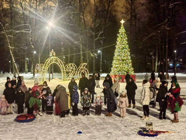 В усадьбе Кривякино детские мечты-снежинки собрал «Волшебный поезд»