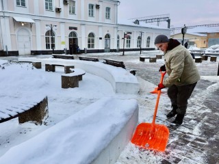 Борьба с метелью продолжается: коммунальные службы Павловского Посада работают в усиленном режиме