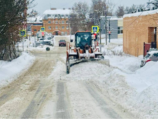 В Егорьевске за три дня расчистили от снега более 160 участков дорог