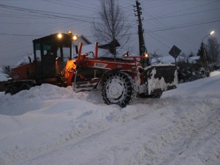 В Рузском округе ликвидируют последствия очередного сильного снегопада