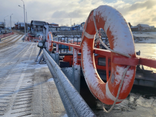 На территории Луховиц только одна из трех паромных переправ работает в полную силу