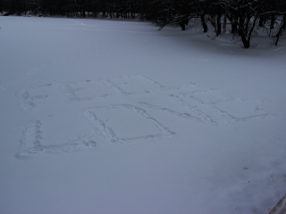 Самый любвеобильный сугроб обнаружили жители Егорьевска