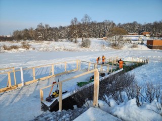 На набережной Нары подготовили купель с освещением и подогревом