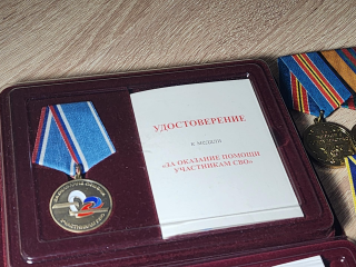 «Я за них переживаю»: подольчанин получил медаль за помощь бойцам СВО