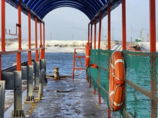 В Луховицах только одна из трех паромных переправ через Оку работает в полную силу