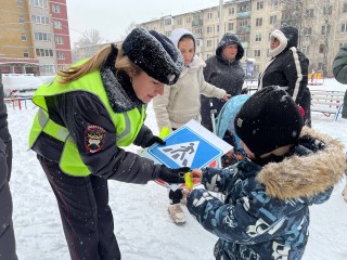 Безопасный двор: необычные подарки раздал полицейский Дед Мороз в Чехове