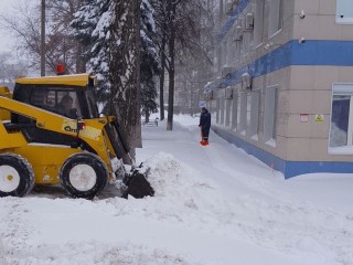 Щелковский Водоканал помогает убирать последствия снежной бури